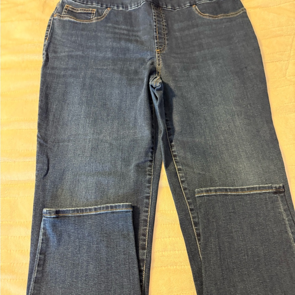 Chico's Dark Blue Women's pull on Jeggings